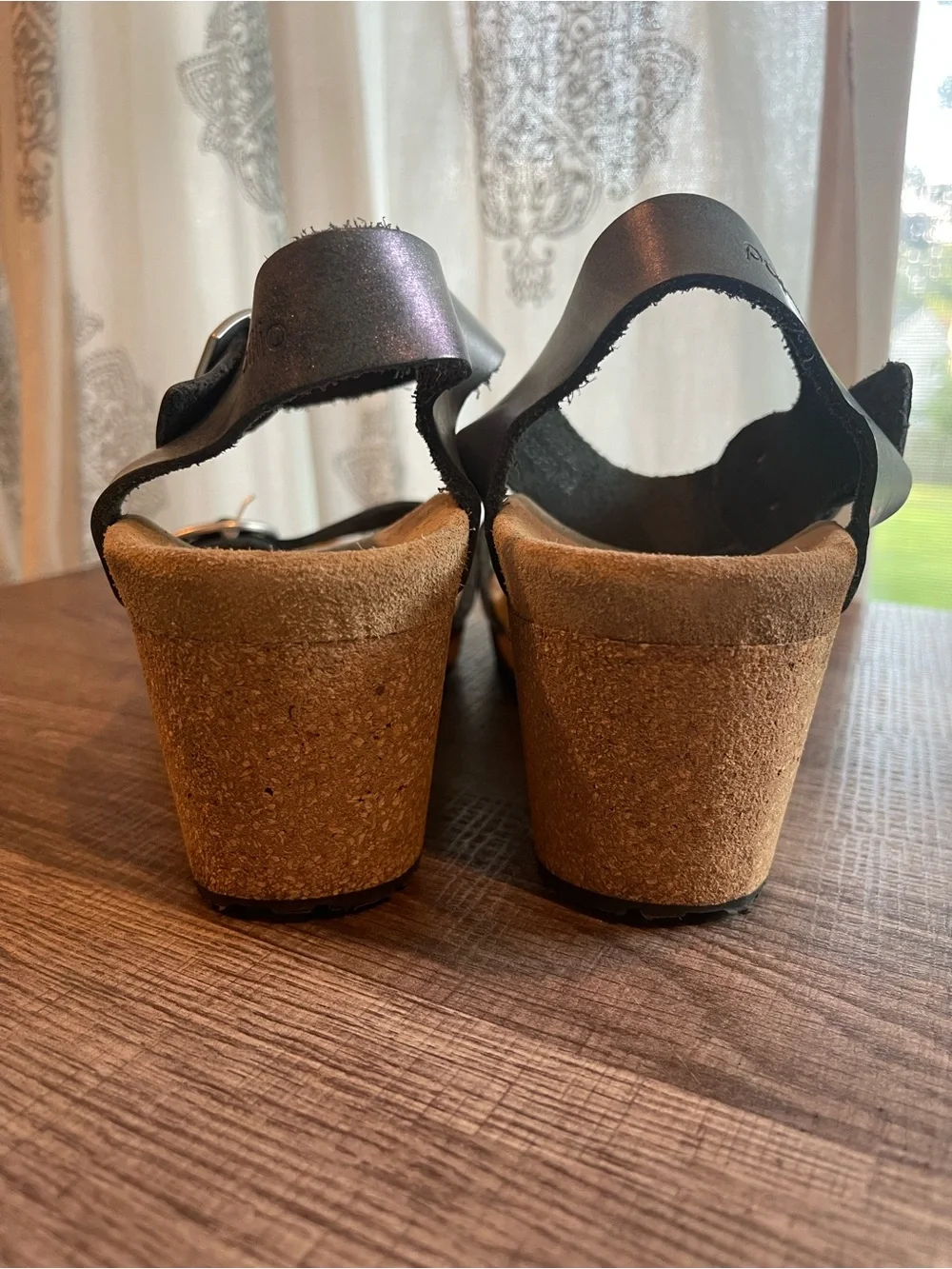 Papillio by Birkenstock Soley wedge gray size 37
